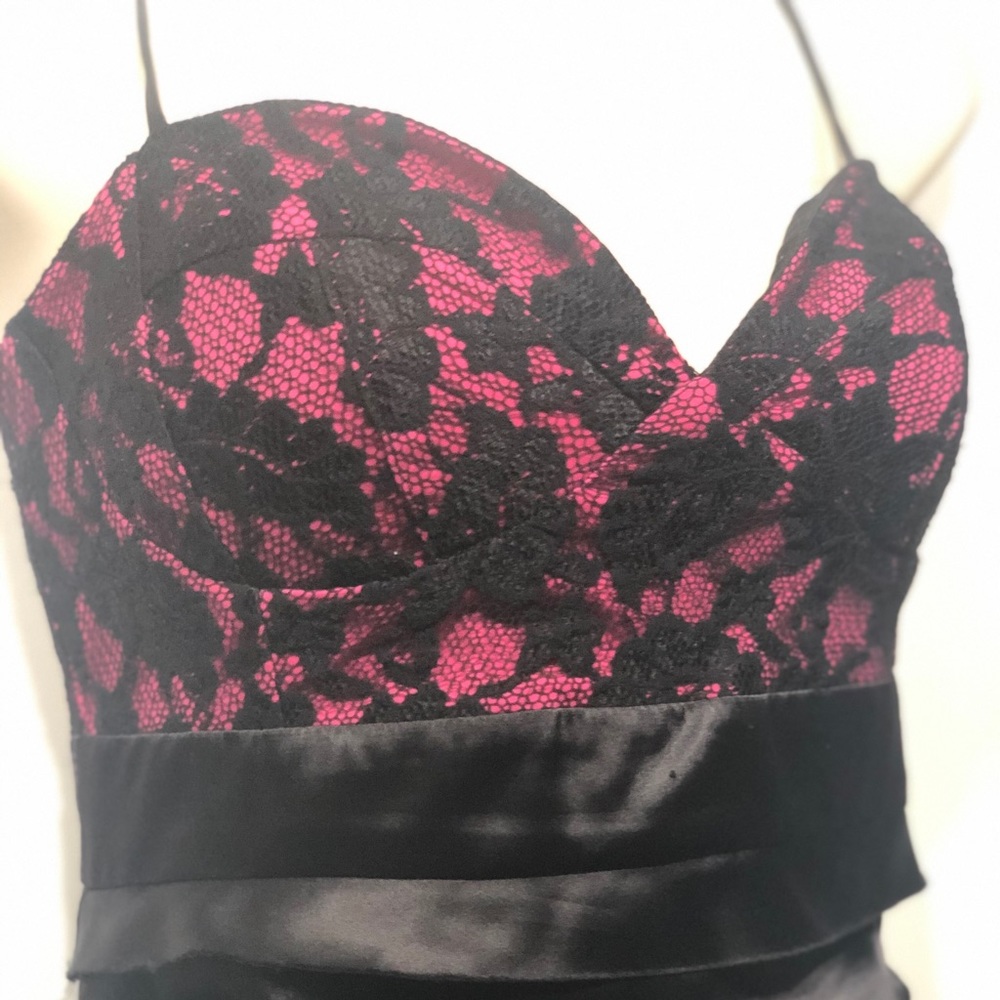 Lace and Satin bustier dress